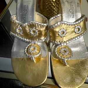 Jack Rogers sandals gold